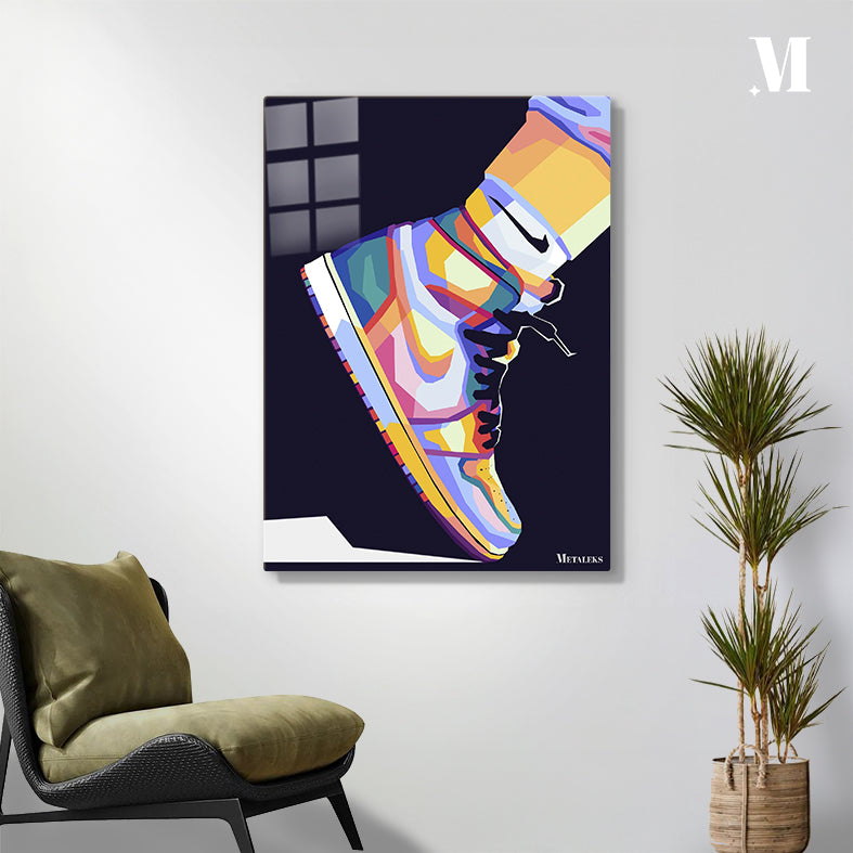 sneakers in pop art