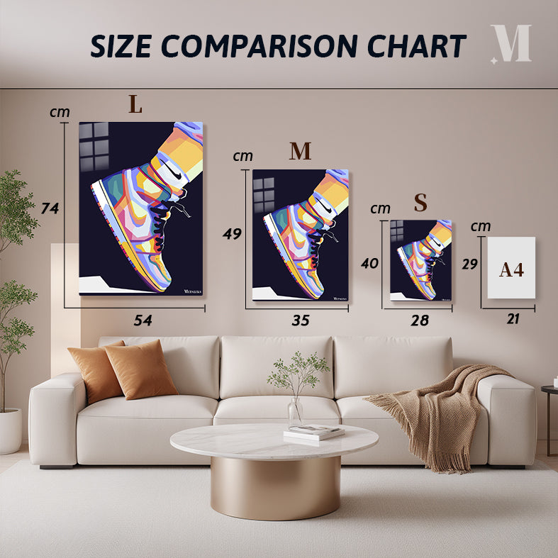 sneakers in pop art
