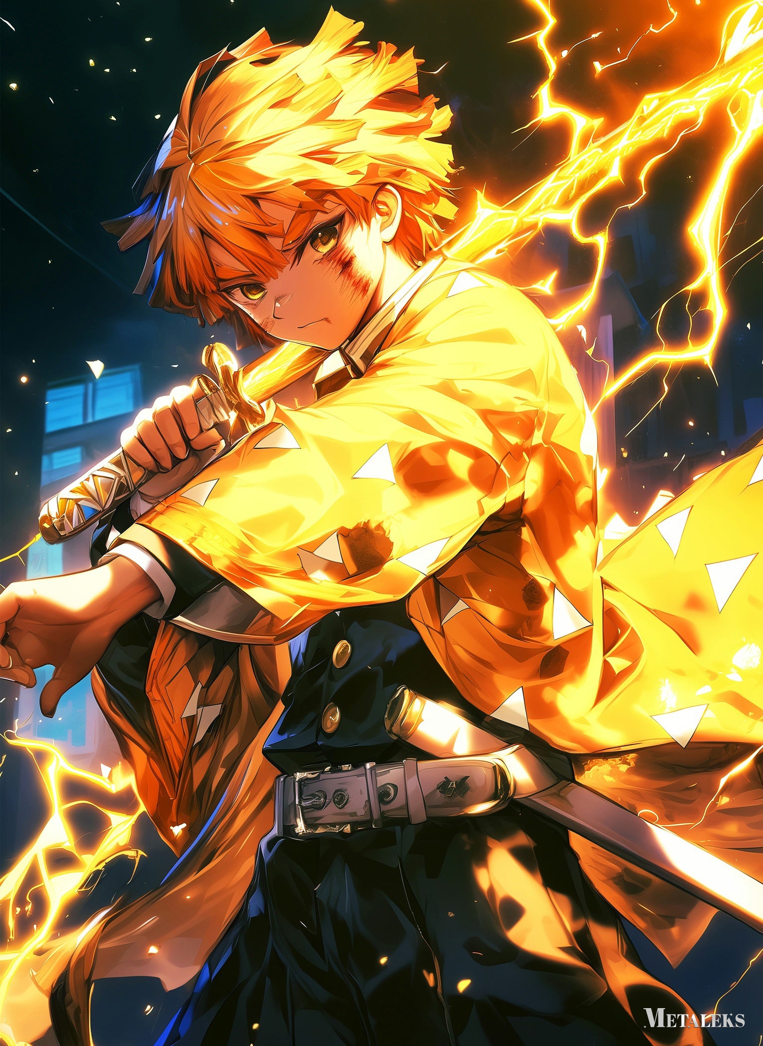 Agatsuma neon color - DEMON SLAYER G0992  H0731-25