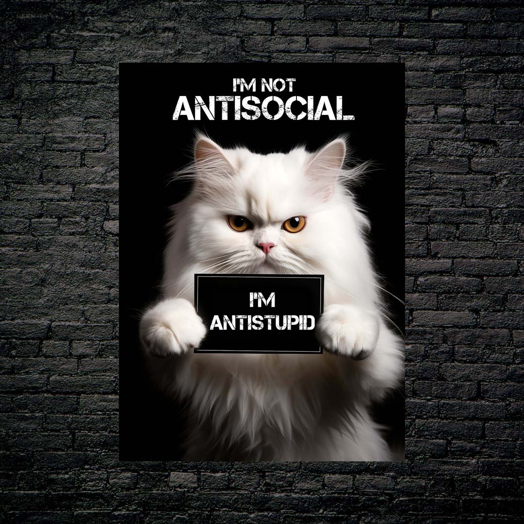 Antisocial Cute Cat