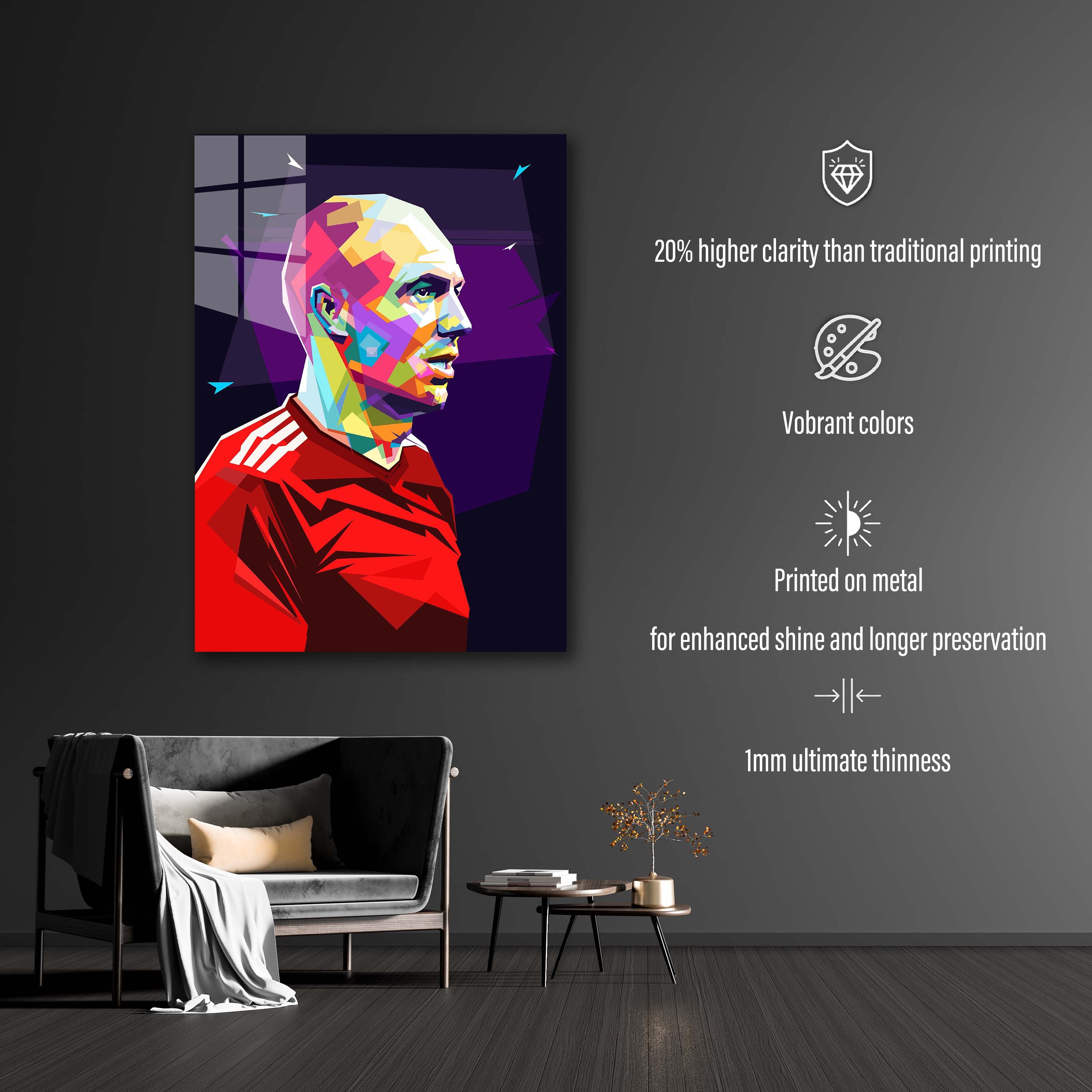 Arjen Robben wpap pop art style