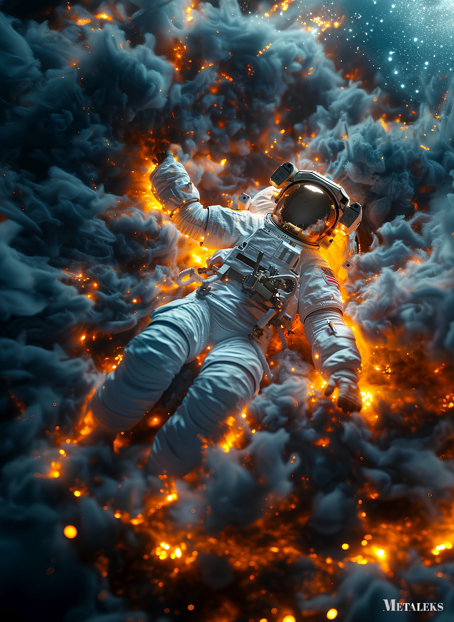 Astronaut in chaos