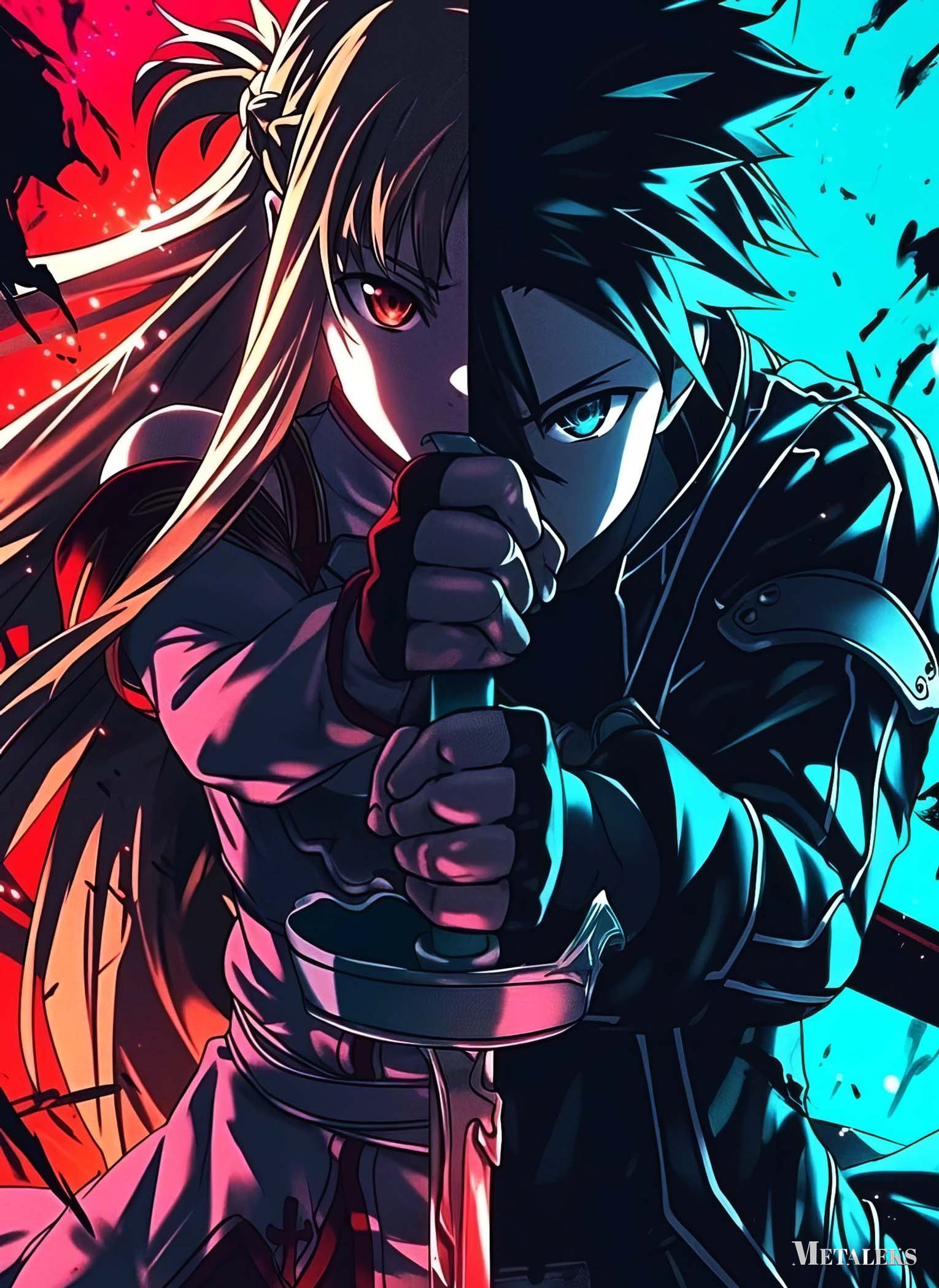 Asuna  Kirito Sword Art Online  A0717