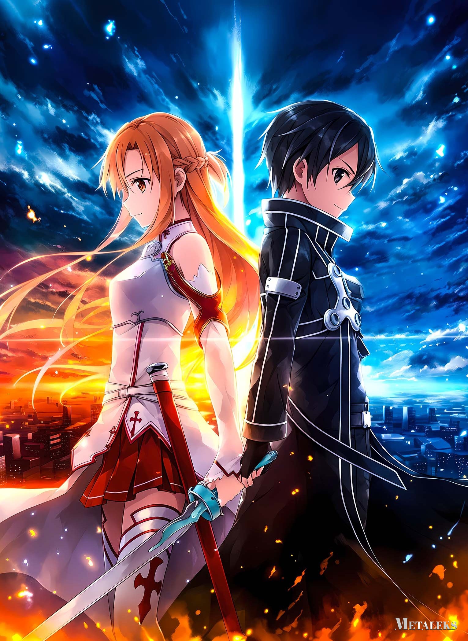 Asuna and Kirito - Sword art online