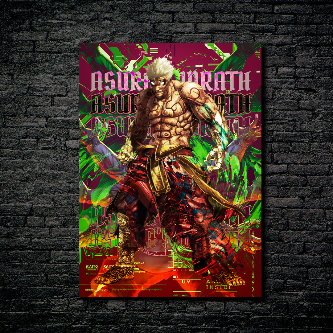 Asuras wrath neon bvrutalism