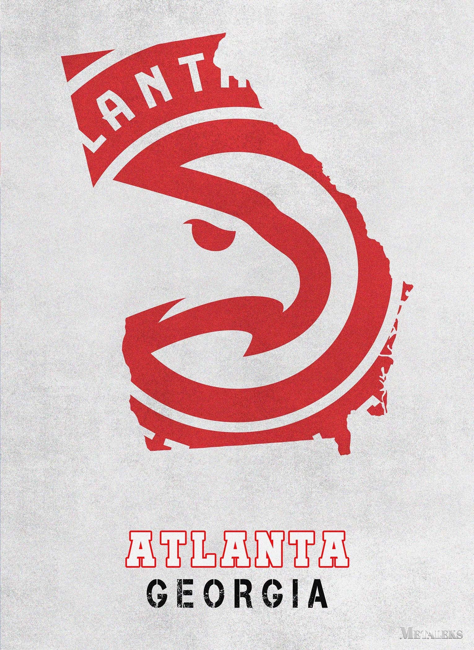 Atlanta Hawks Atlanta Georgia State Map