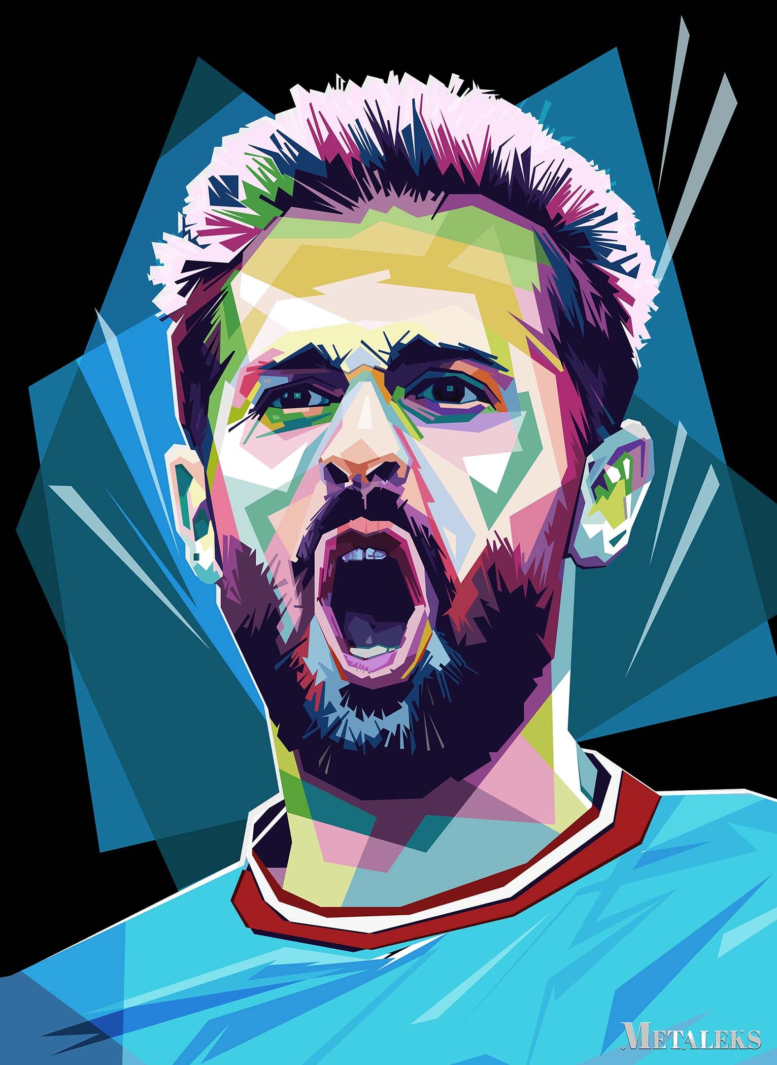 Bernardo Silva wpap pop art