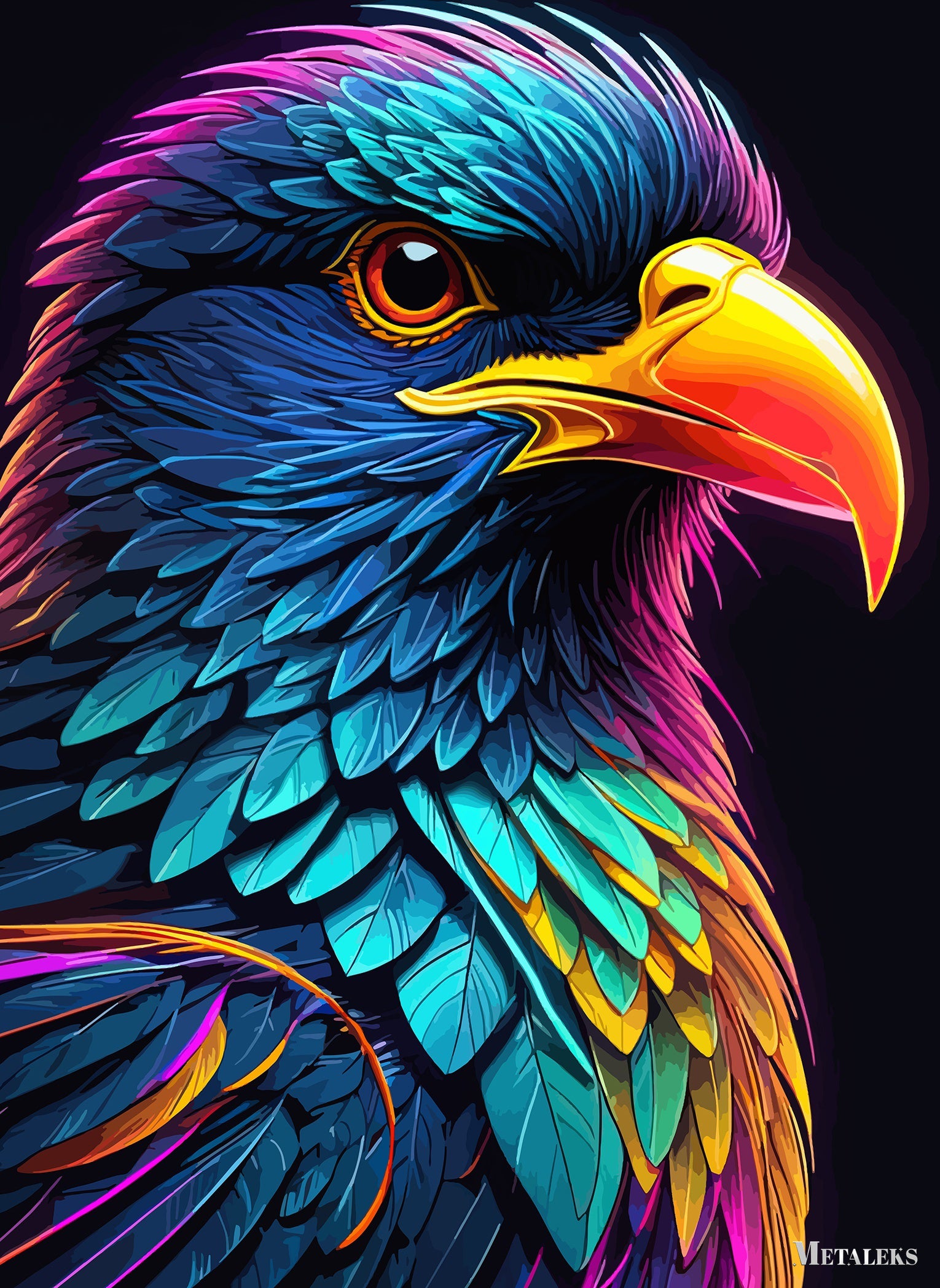 Bird neon theme