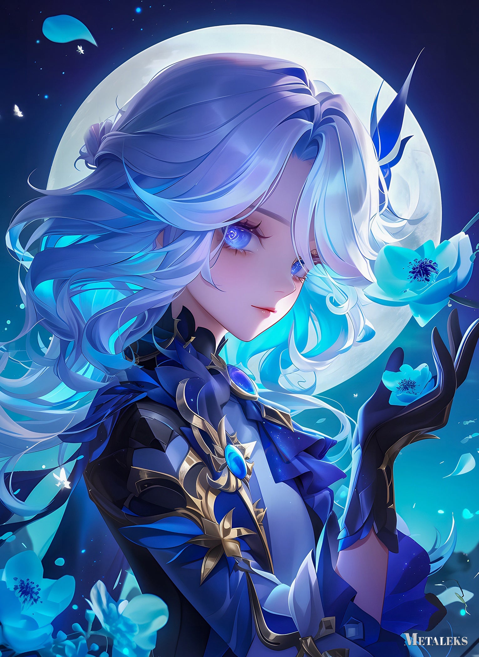 Blue flowe furina