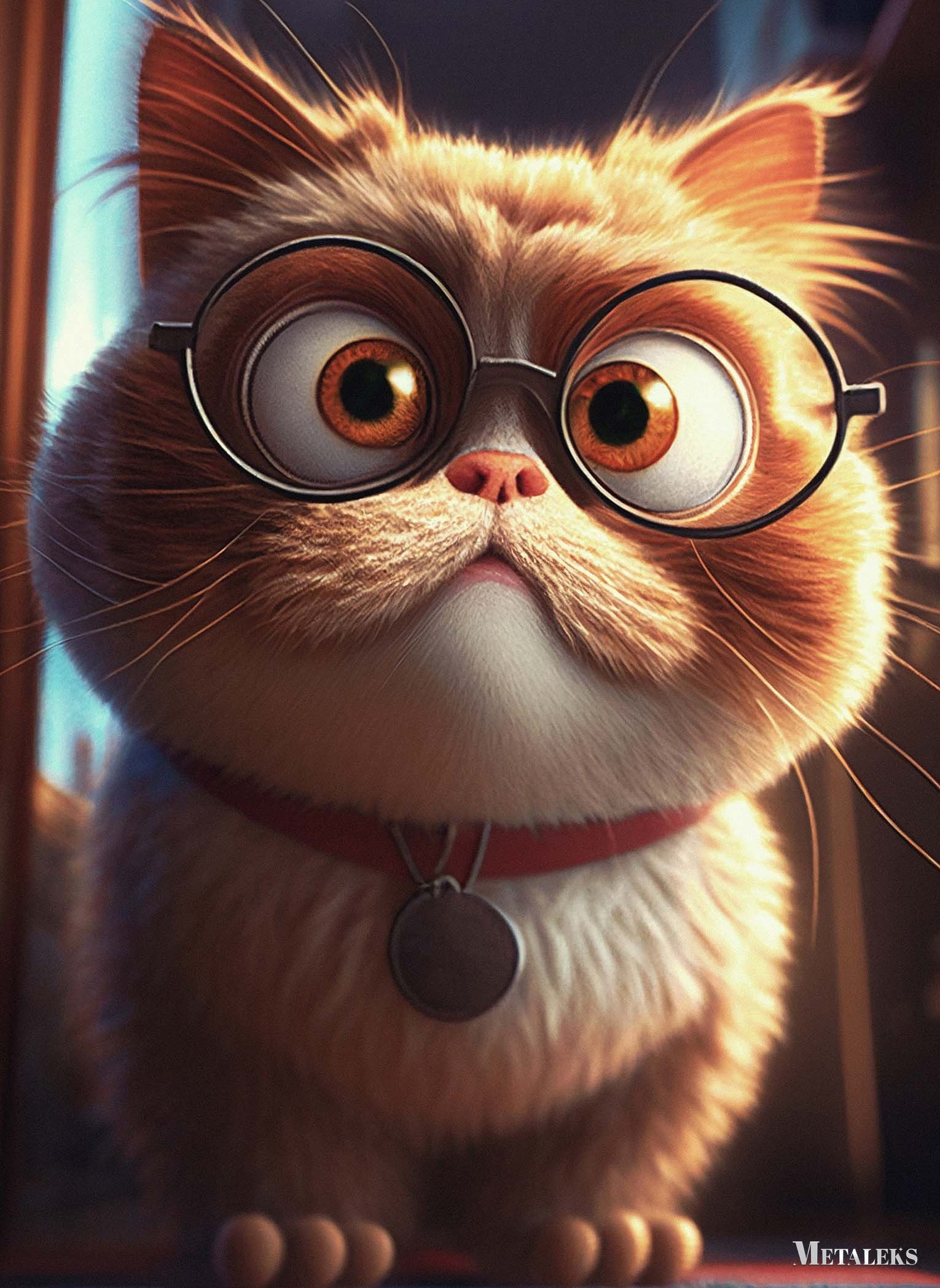 Cat Wearing Glasses2