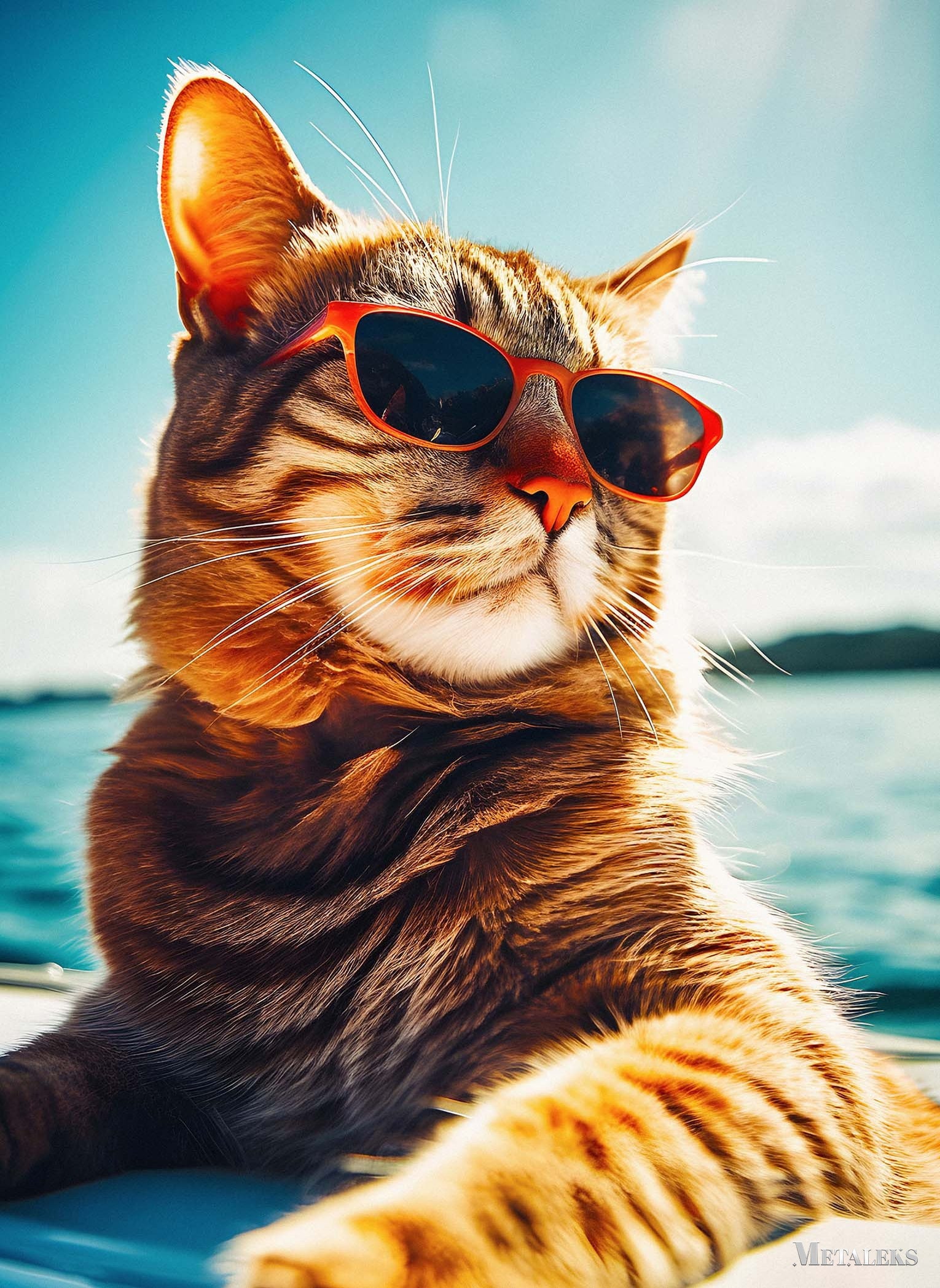 Cat Wearing Glasses