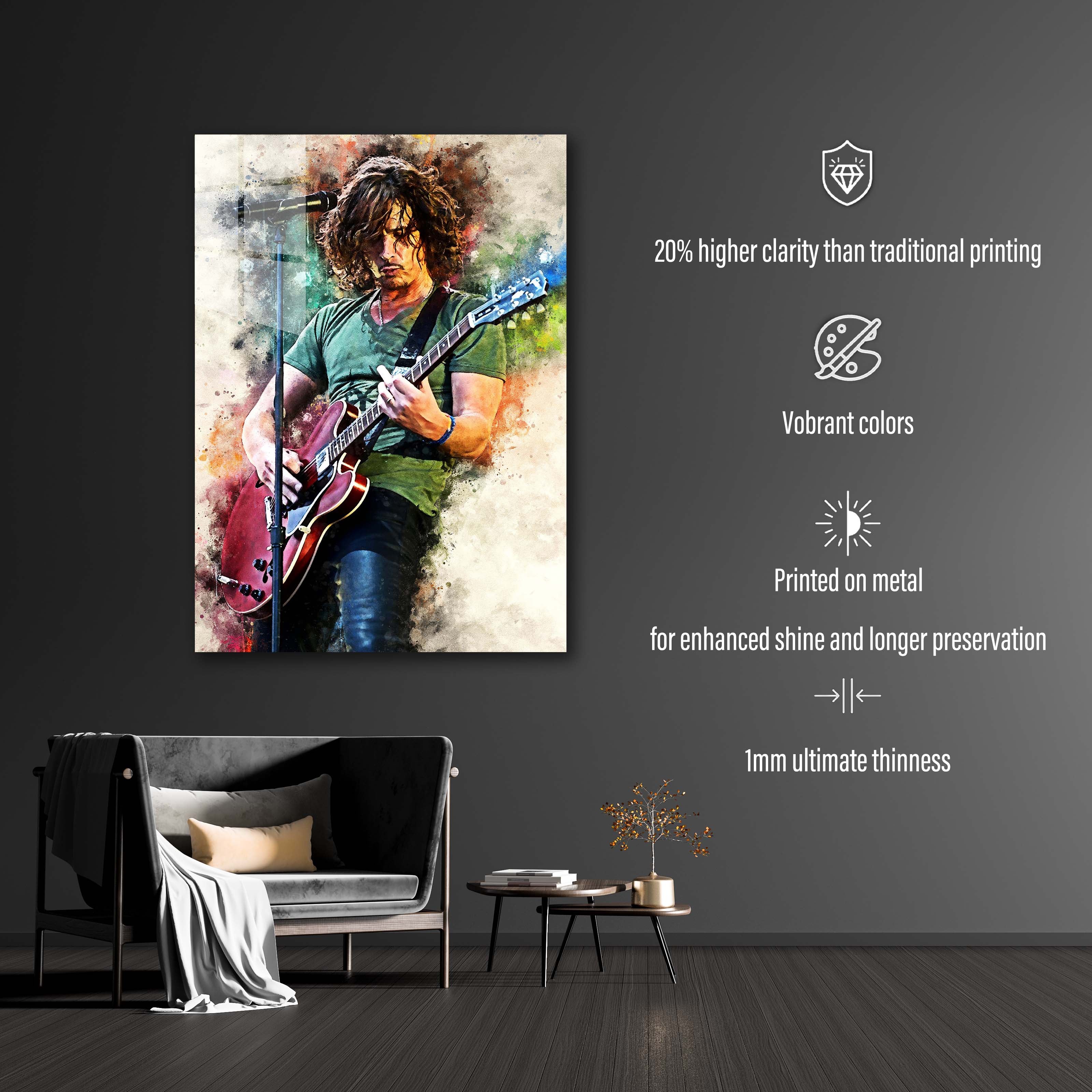 Chris Cornell Watercolor