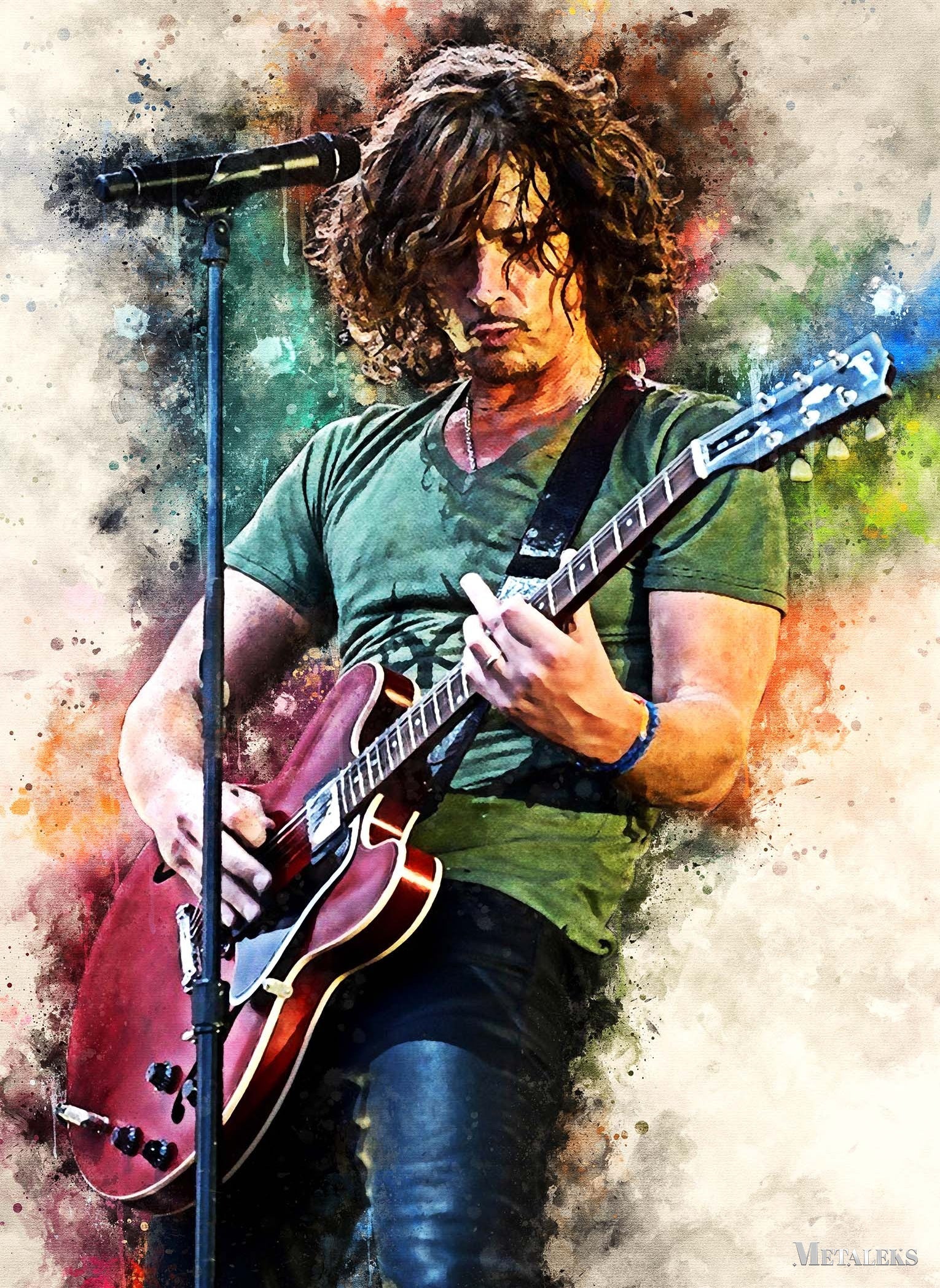 Chris Cornell Watercolor