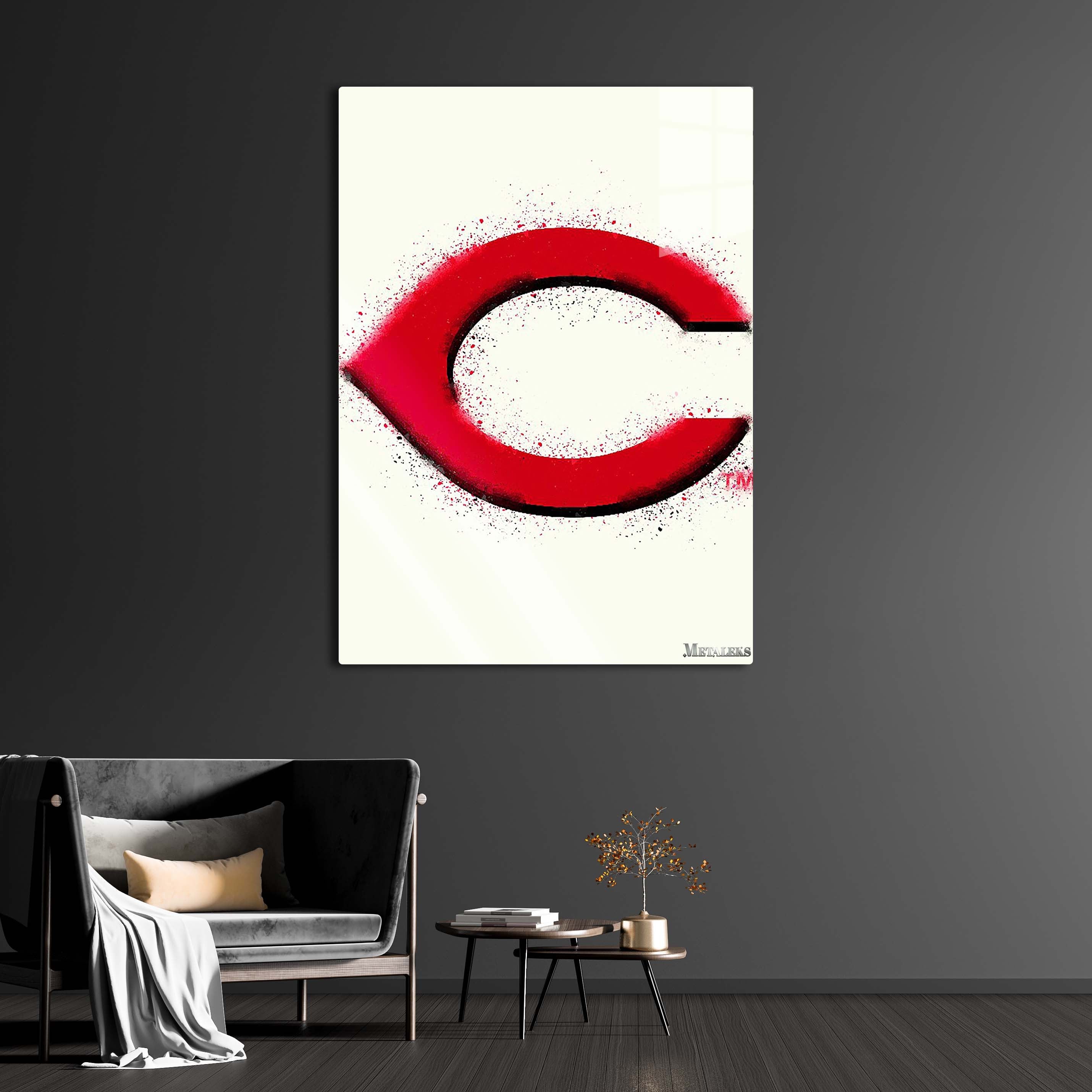 Cincinnati Reds Watercolor