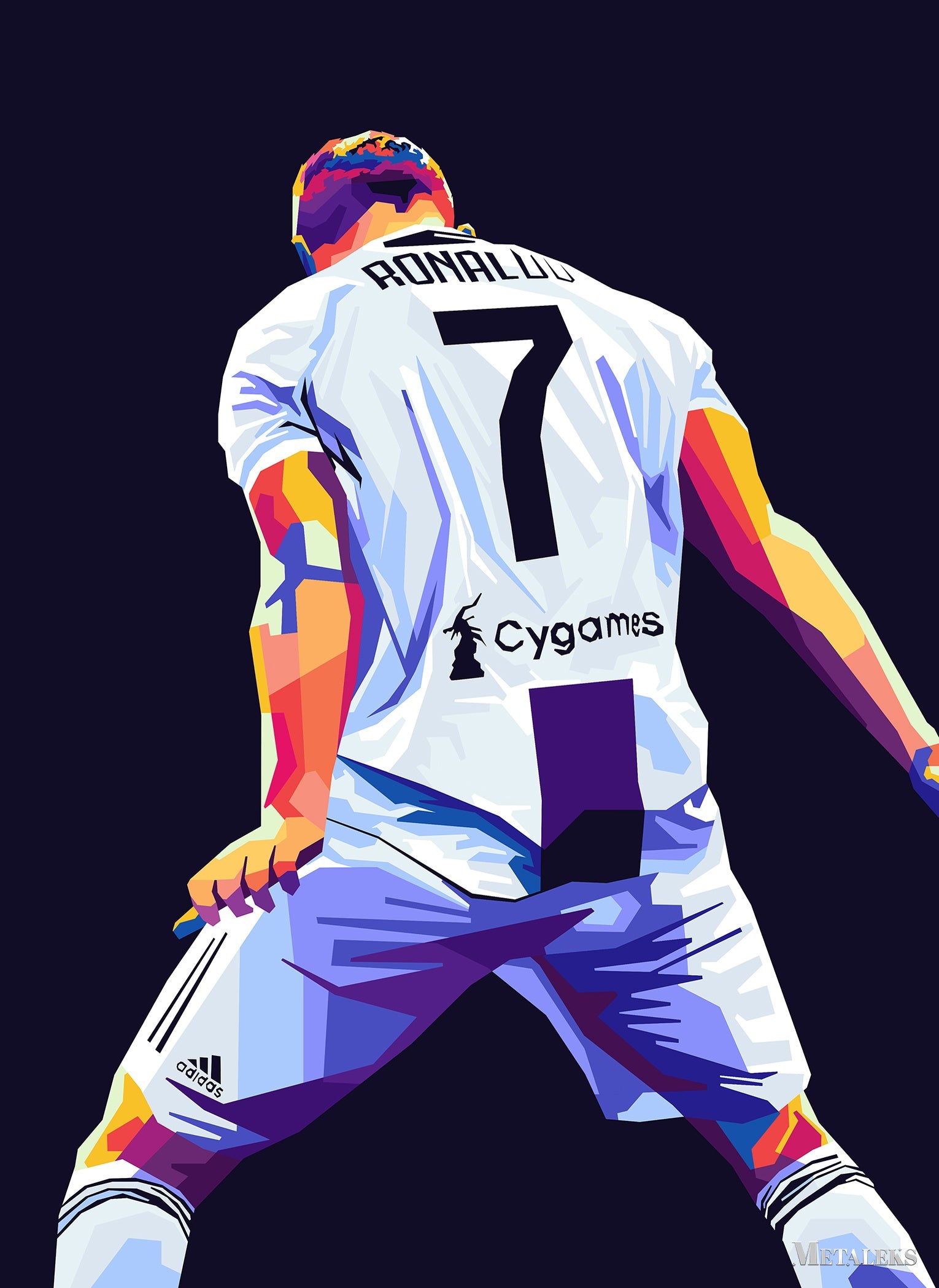 Cristiano Ronaldo wpap pop art