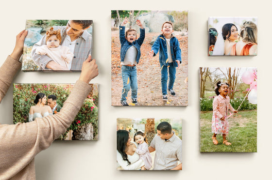 Kids room custom canvas print art, colorful nursery print with playful design