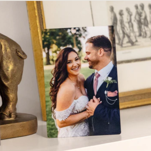 Durable custom metal print with protective scratch-proof coating