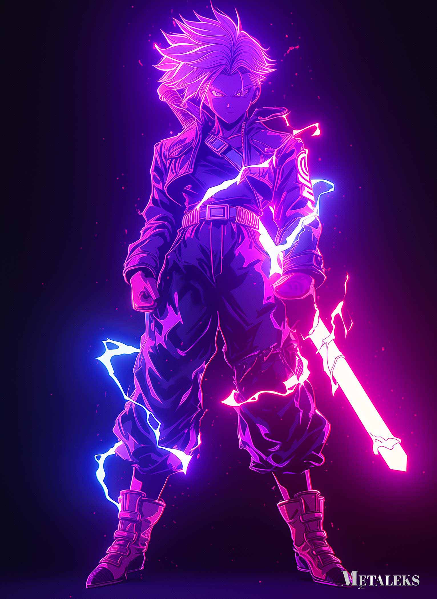 D157 - TRUNKS HOLD A LUMINOUS SWORD