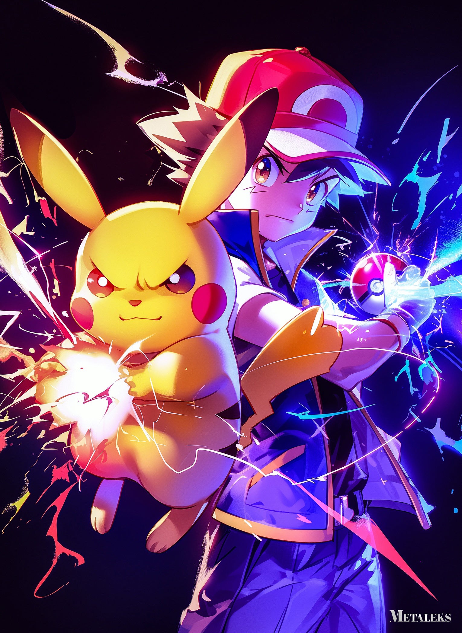 D215 - PIKACHU AND ACH KETCHUM  H0731-25