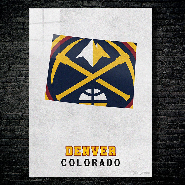 Denver Nuggets Denver Colorado State map