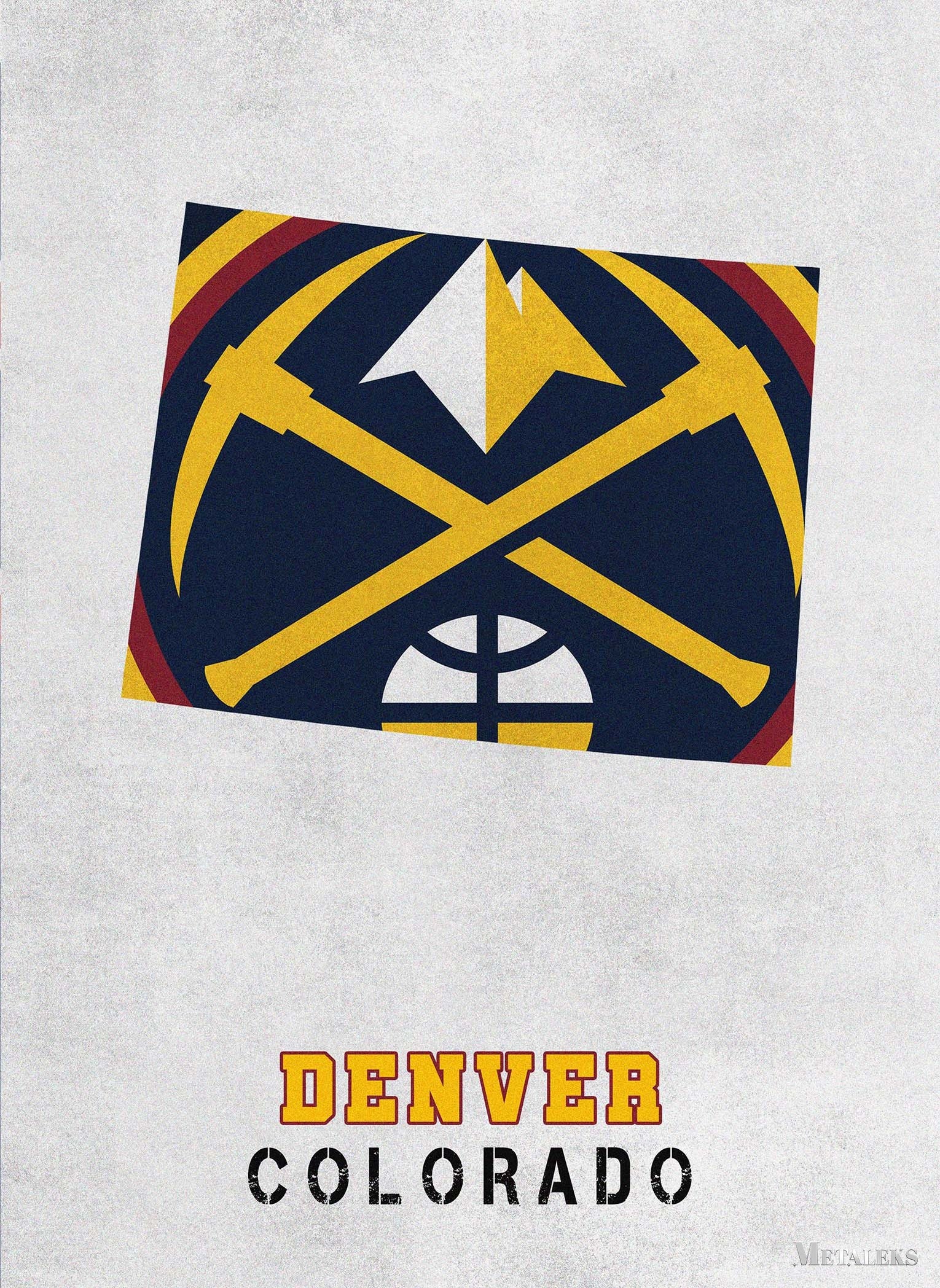 Denver Nuggets Denver Colorado State map
