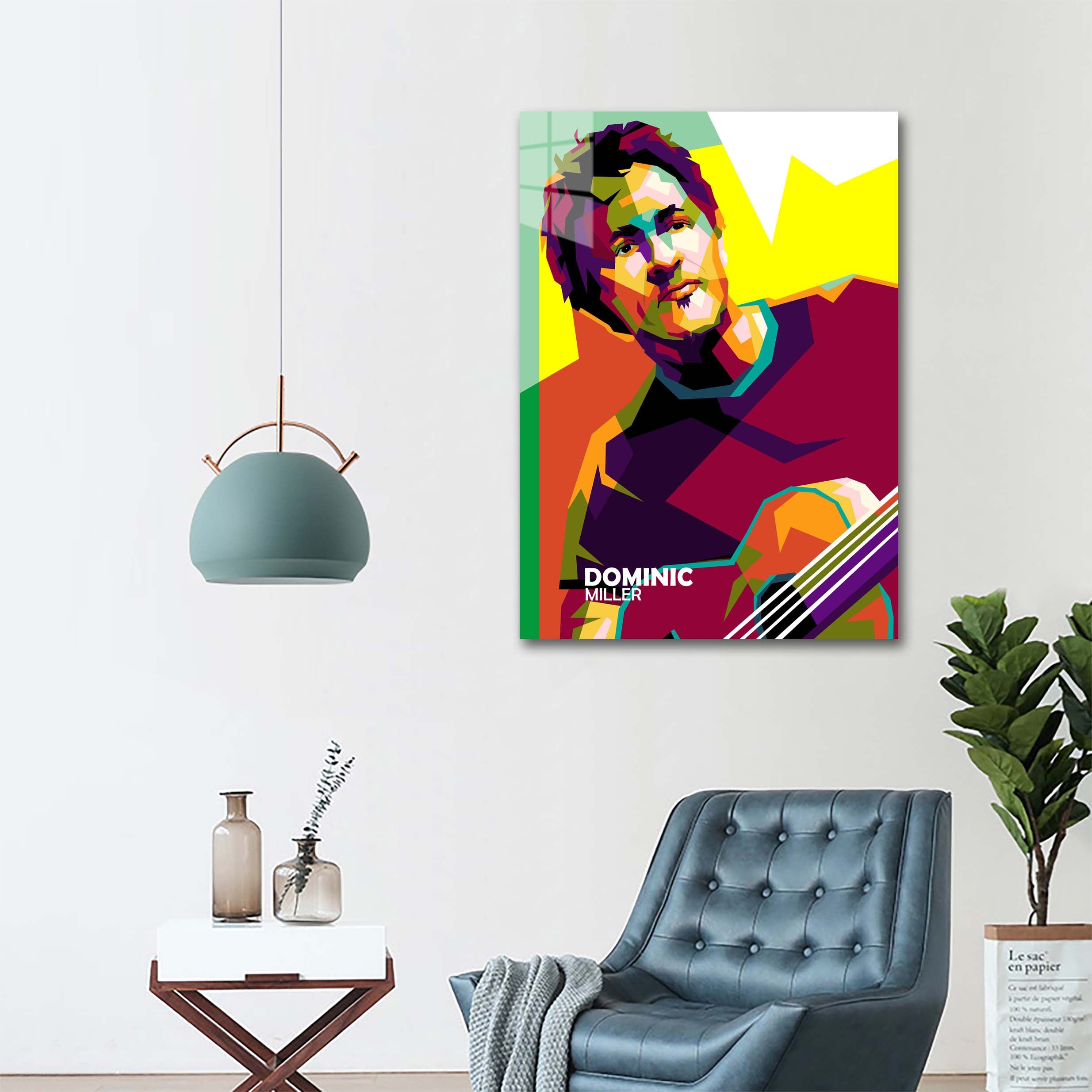 Dominic Miller in trending pop art