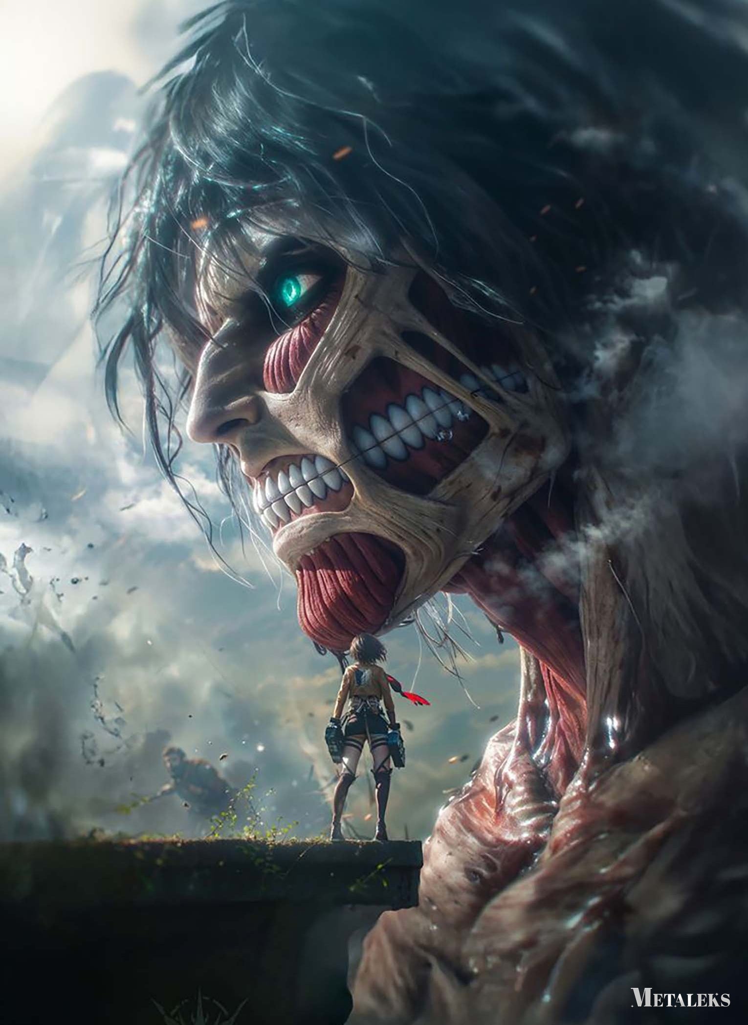 Eren Yeager Attack on Titan Mikasa Ackerman Attack on Titan  D0717