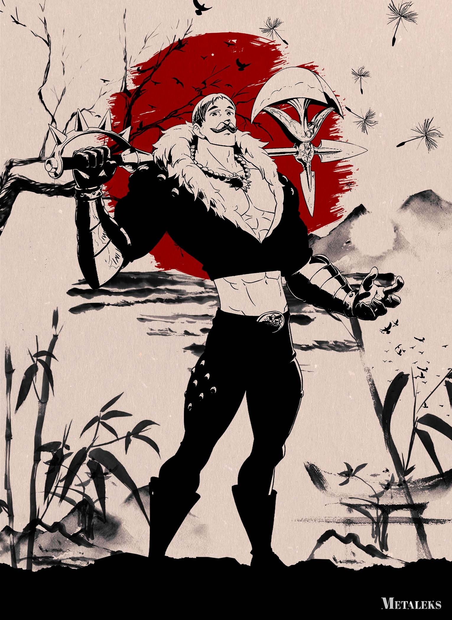 Escanor Japanese art