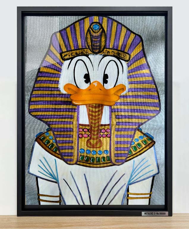 Faraone Akhenaton Donald Duck- ARTWORK BY katysart.artis