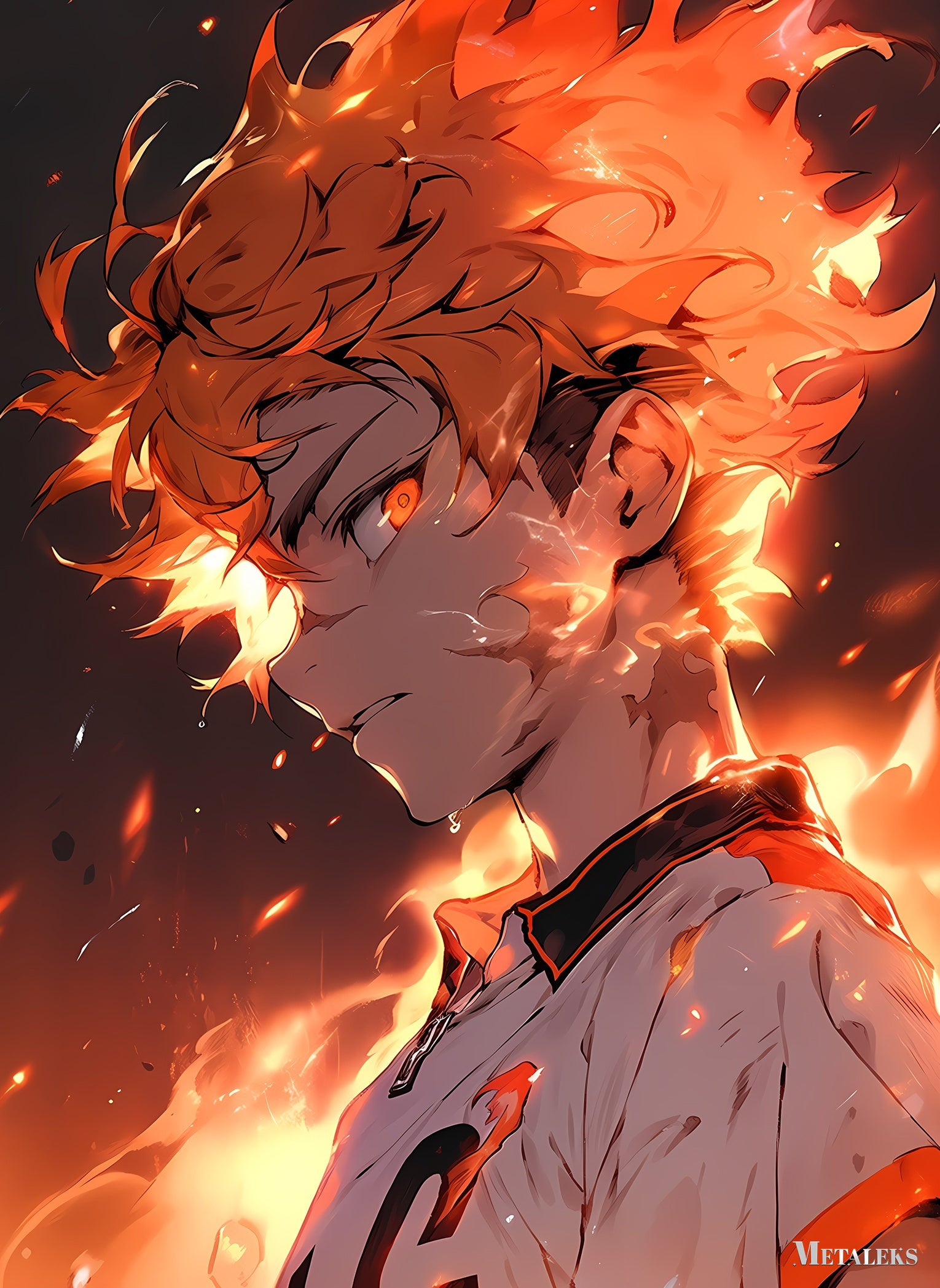 Flaming Hinata Shoyo