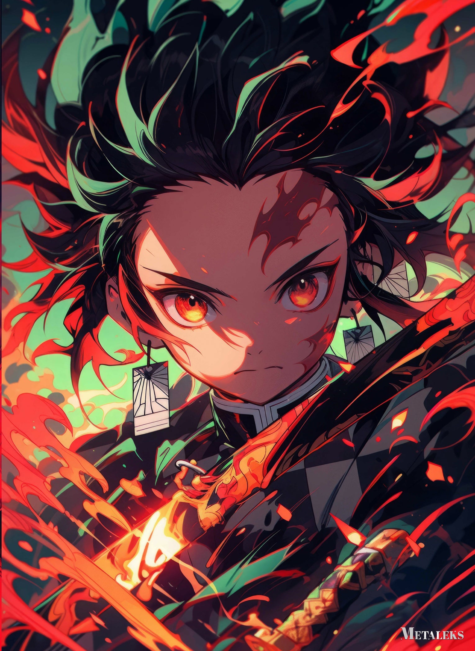 Flaming Tanjiro Kamado