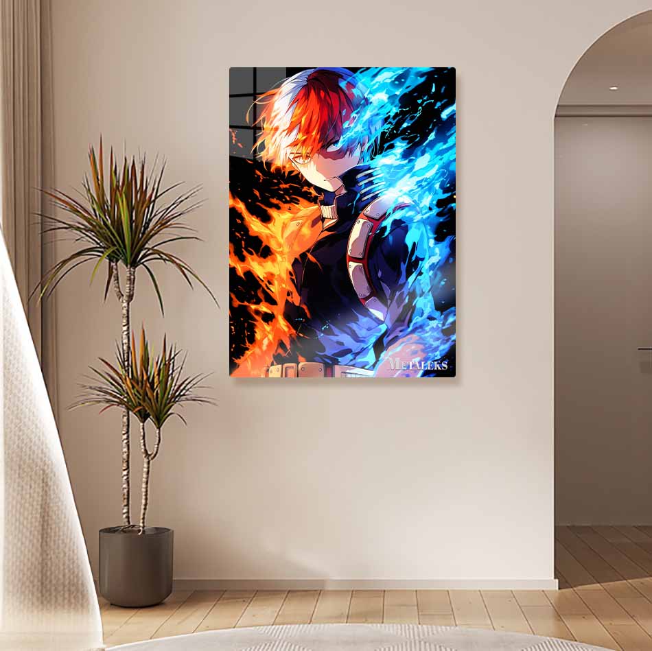GE0195 Shoto Todoroki Neon Art   My Hero Academia