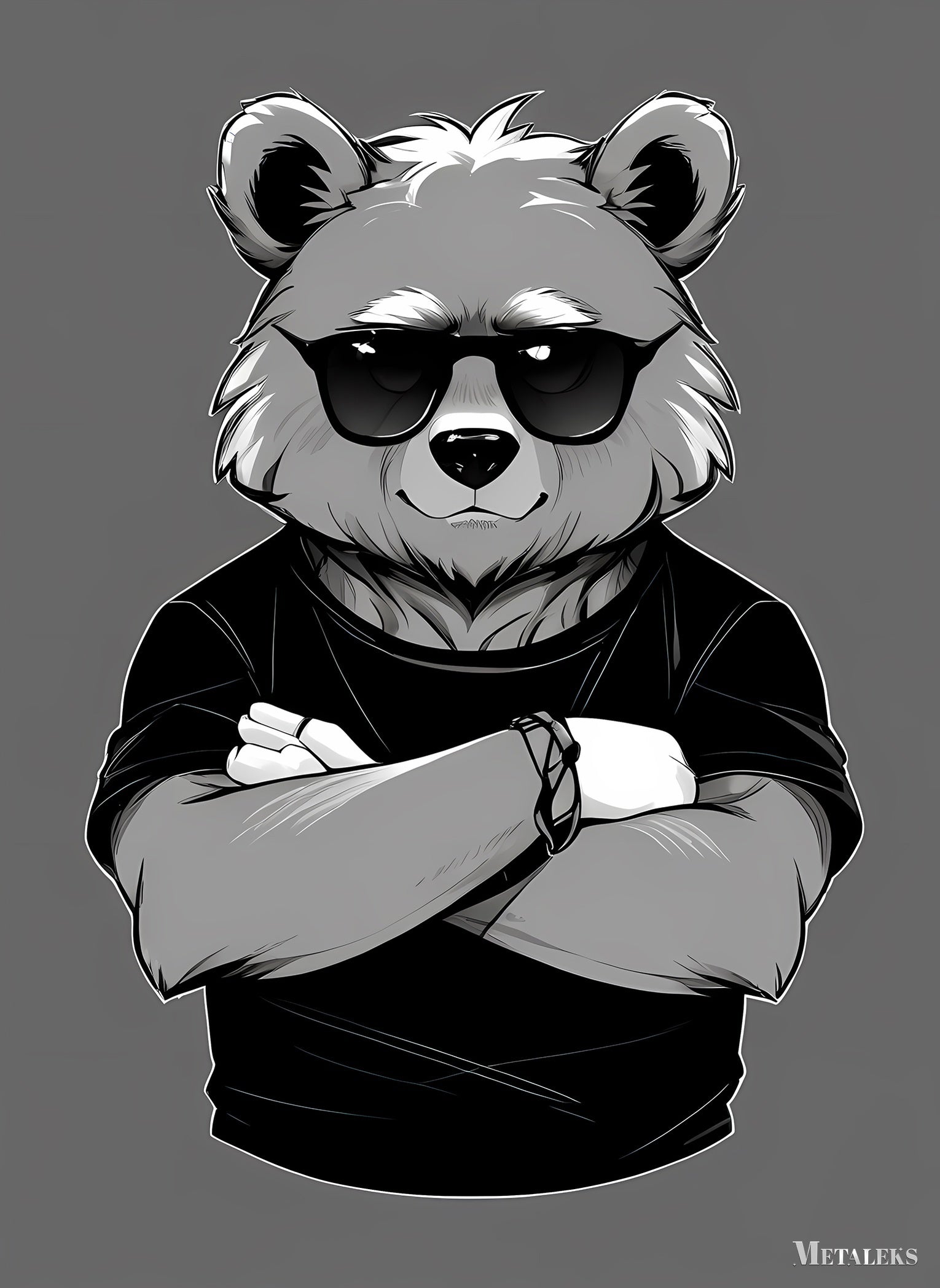 Gangster Bear Artwork