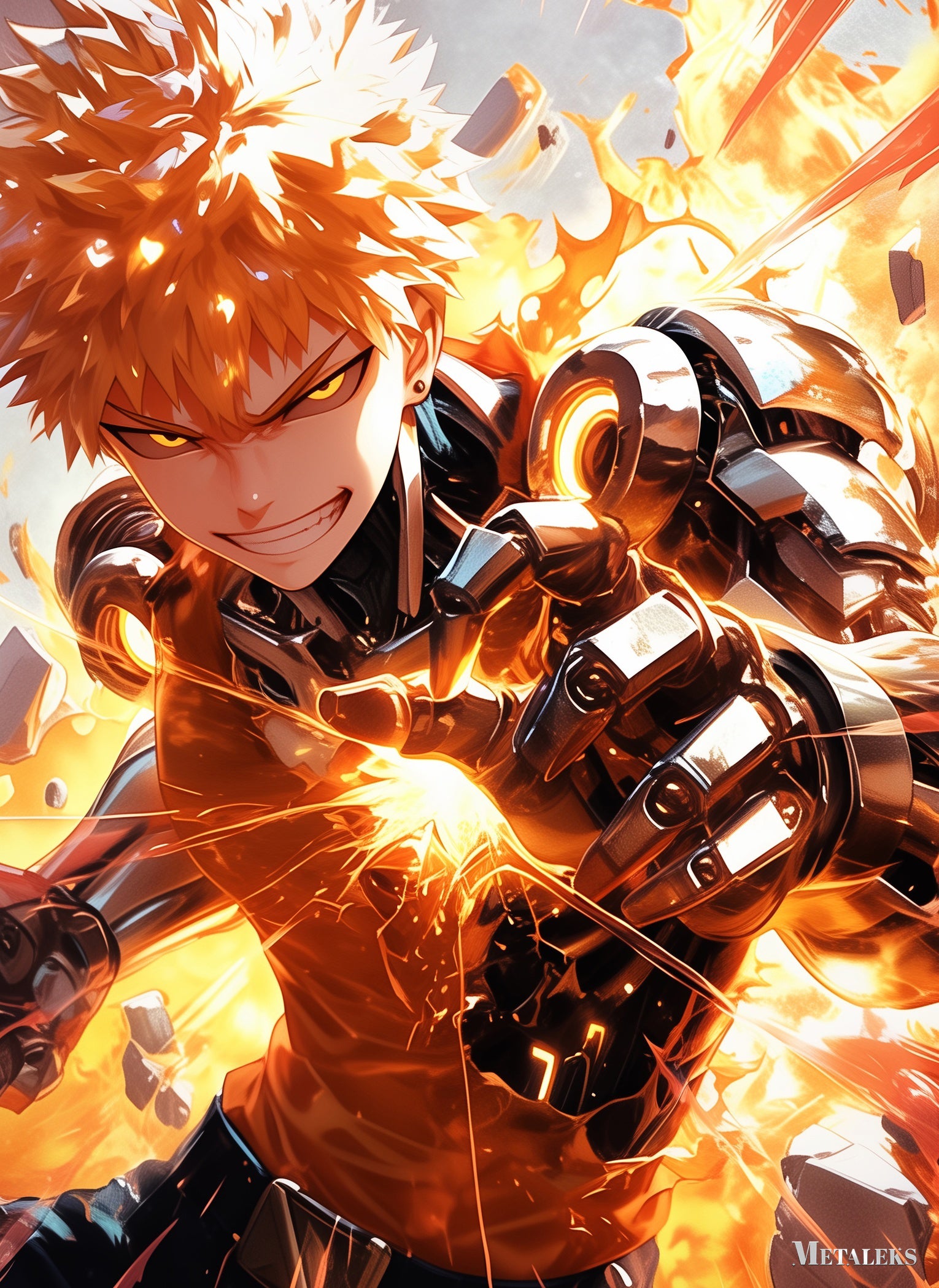 Genos Anime One Punch Man