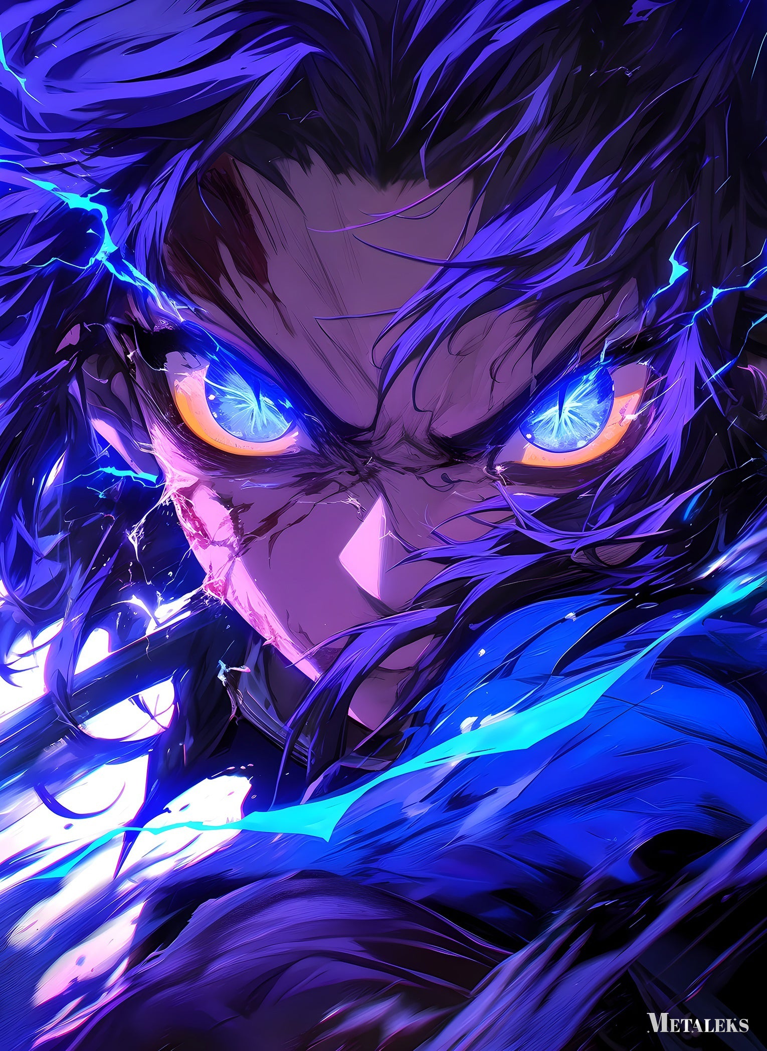 Glowing Blue Eyes