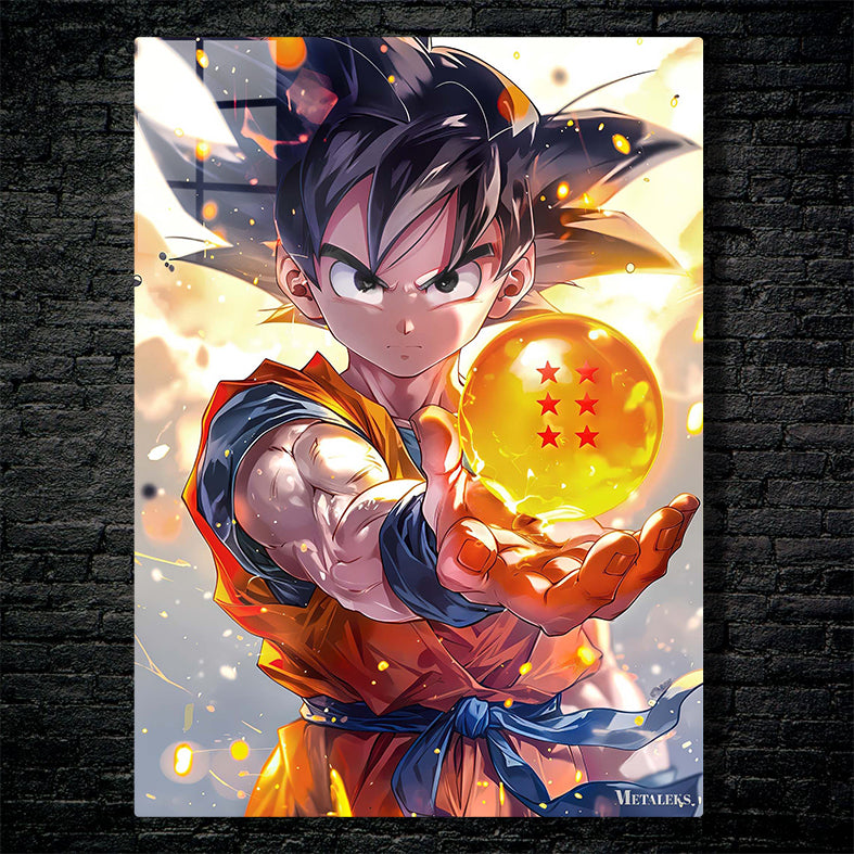 Goku with the dragon ball