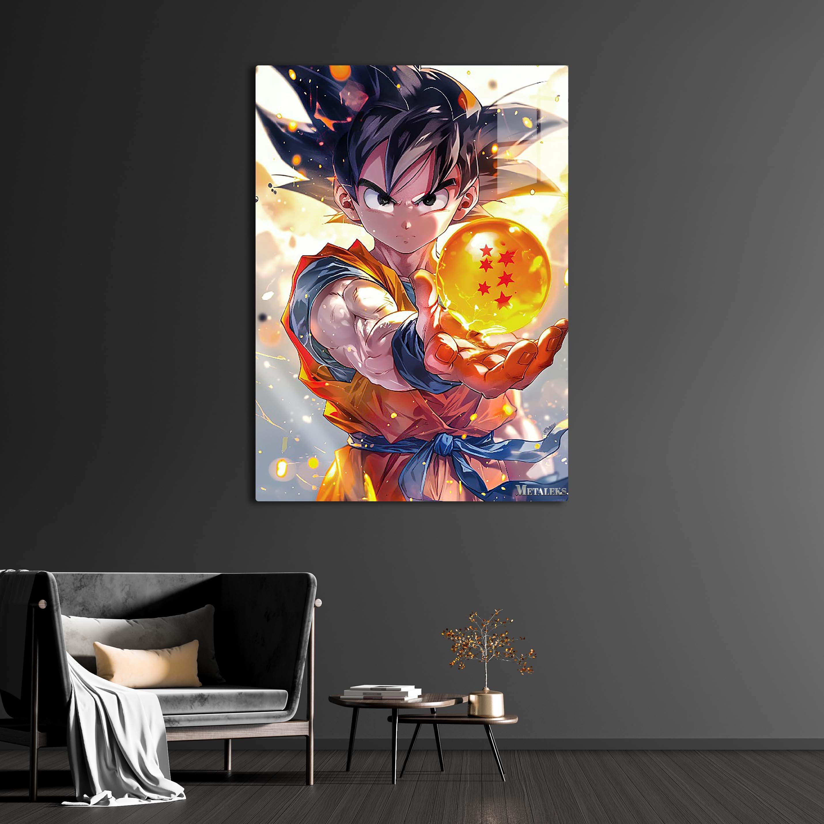 Goku with the dragon ball