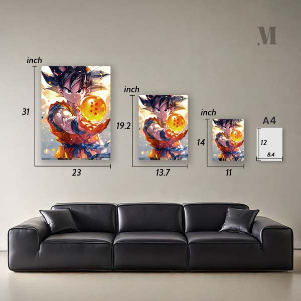 Goku with the dragon ball