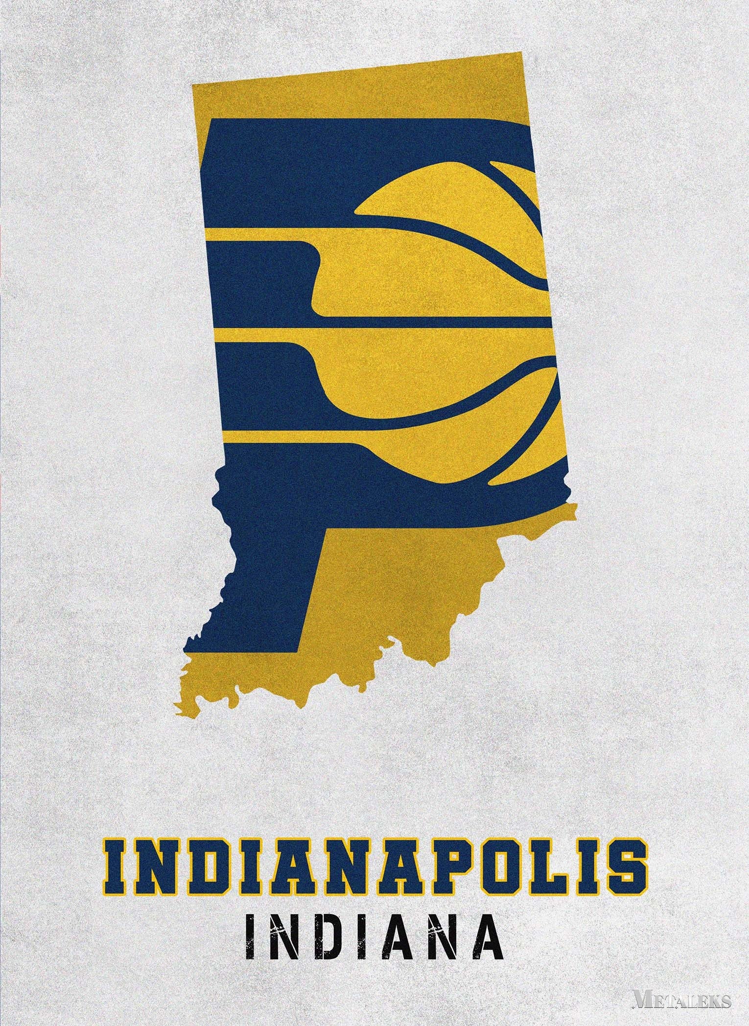 Indiana Pacers Indianapolis Indiana State Map