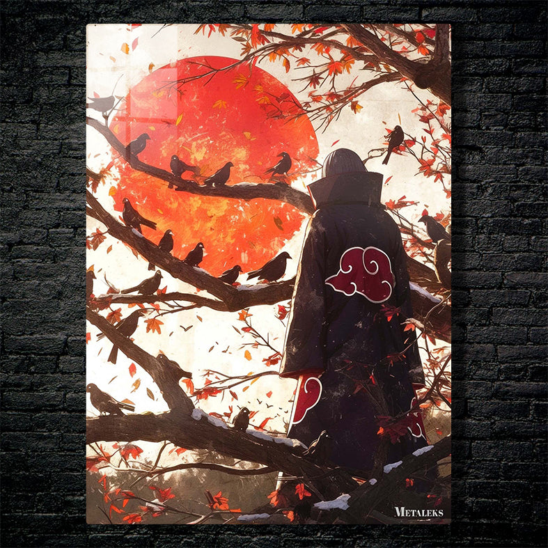 Itachi red moon art