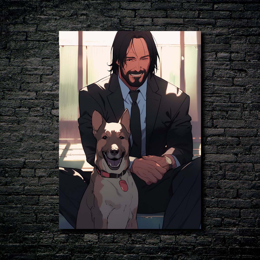 John Wick and dog (2)