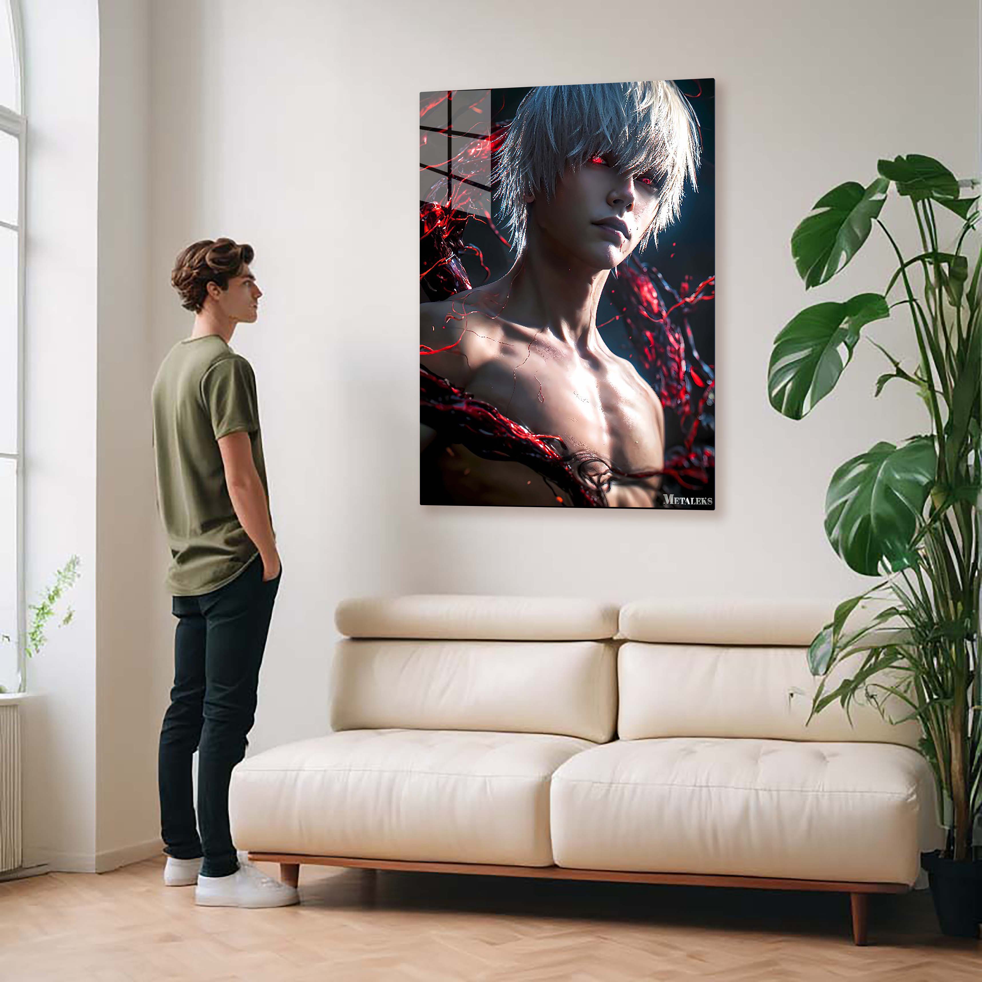 Kaneki Ken Bare Chest Portrait