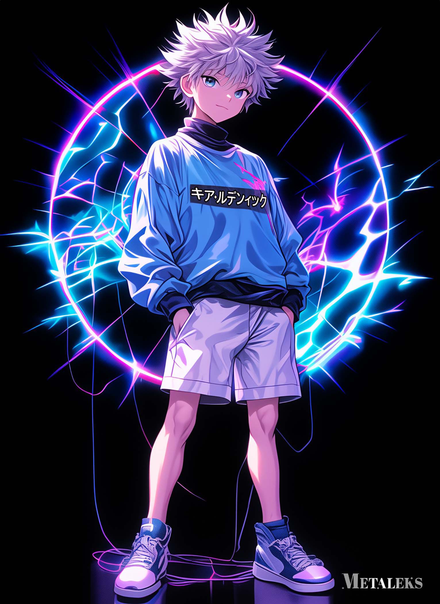 Killua Zoldyck Neon Effect - Hunter x Hunter