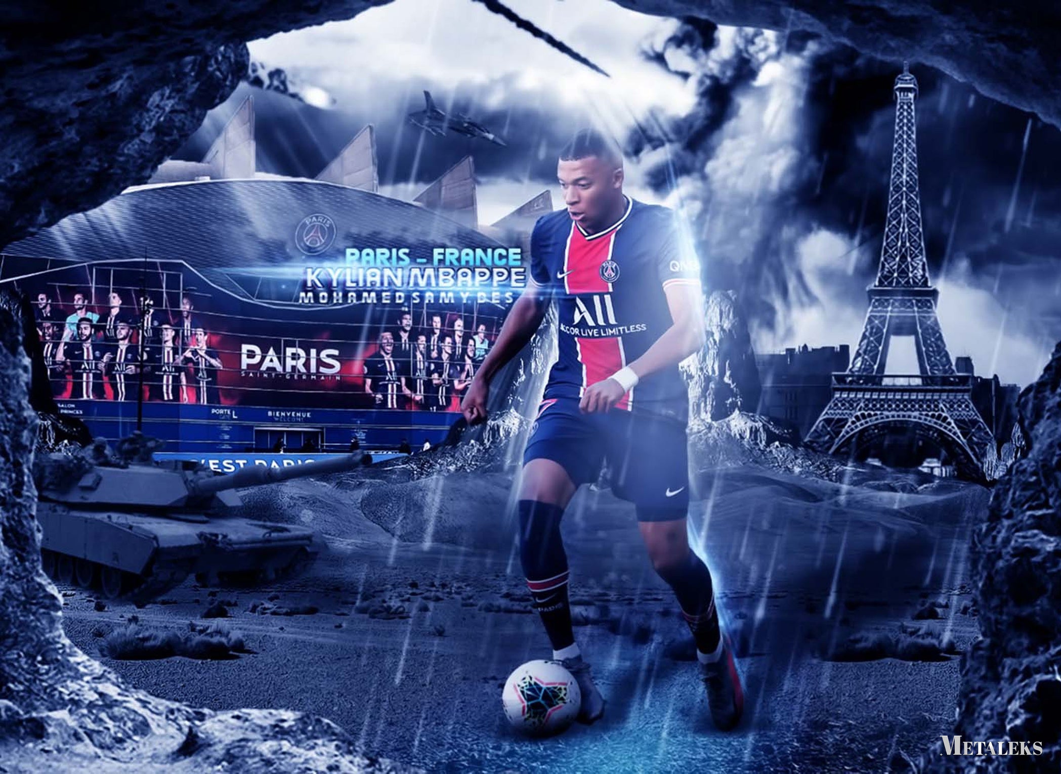 Kylian Mbappe Minimalist art