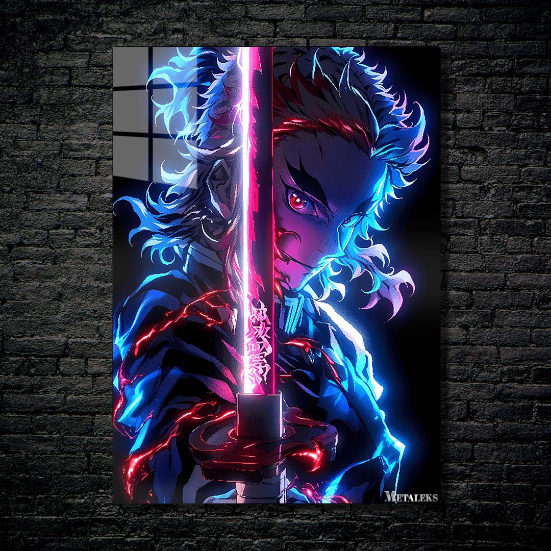 Kyojuro Rengoku neon art