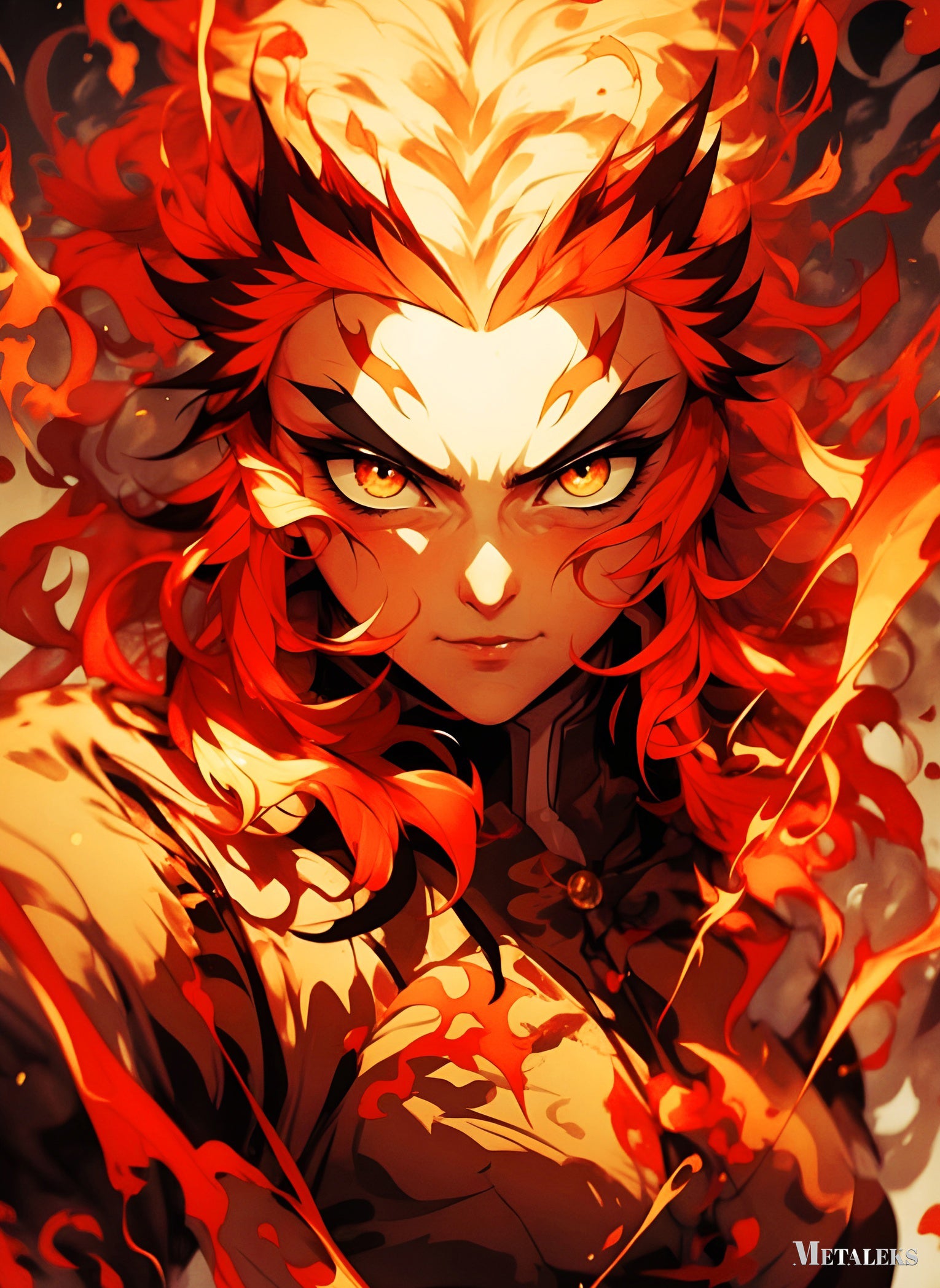 Kyōjurō Rengoku Ilustration Ai