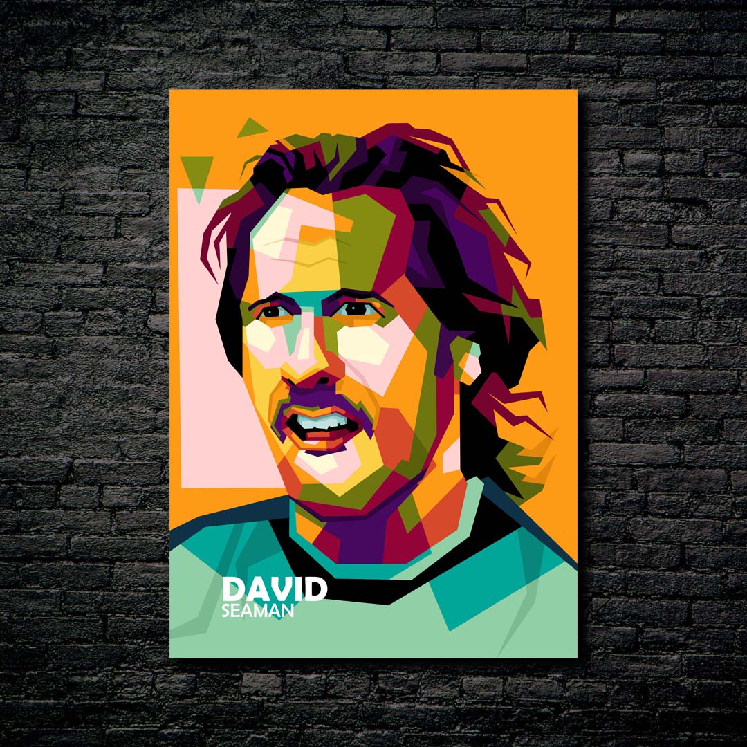 Legend sport David Seaman in trending pop art