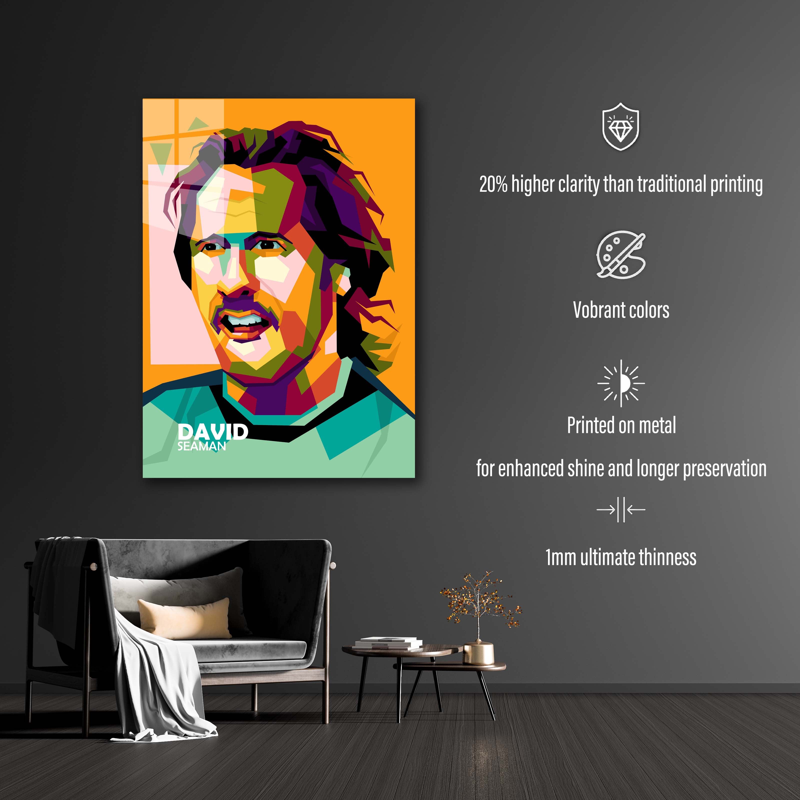 Legend sport David Seaman in trending pop art