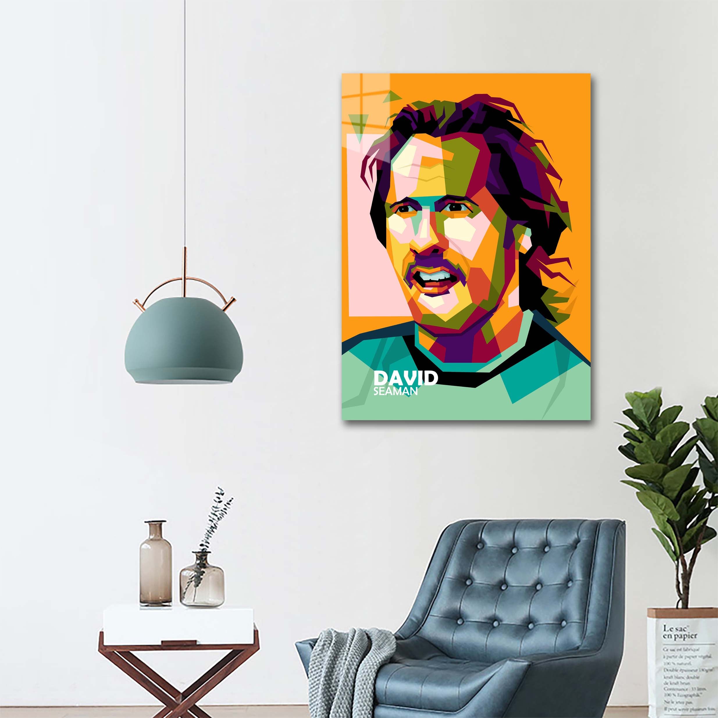 Legend sport David Seaman in trending pop art