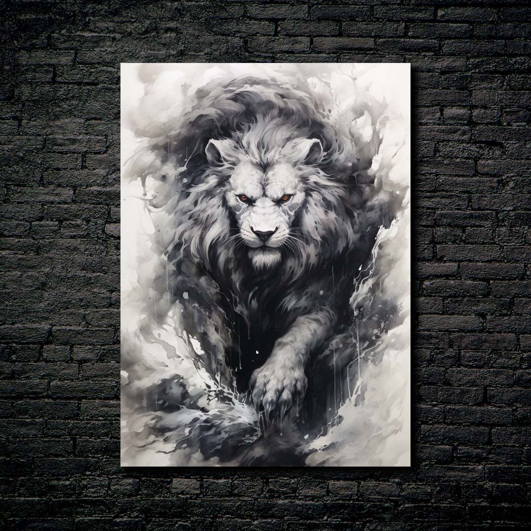 Lion King black white